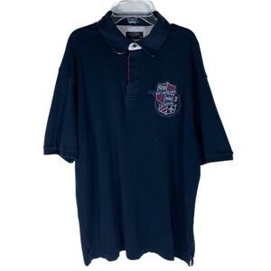 Paul & Shark Yachting Polo Shirt Size 3XL Navy Blue Short Sleeve Crest Logo